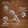 Siddh 999 Silver Plated Hanuman Gada Idol