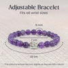 Amethyst Bracelet with FREE Raw Selenite Plate