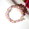 Dual-Tone Crystal Beaded Stretch Bracelet – Elegant & Comfortable