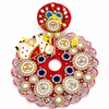 Designer Laddu Gopal Poshak – Royal Red