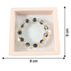 Dual-Tone Crystal Beaded Stretch Bracelet