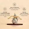999 Silver Plated Shri Ram Dhanurdhari Idol