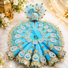 Designer Laddu Gopal Poshak – Sky Blue Royal Collection