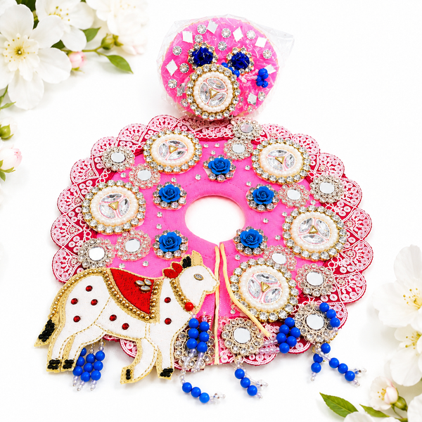 Designer Laddu Gopal Poshak – Pink Royal Designer Collection