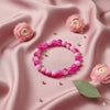 Dual-Tone Pink Beaded Stretch Bracelet – Elegant Comfort