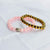 Money and Love Combo Set - Rose Quartz Bracelet with Buddha Head