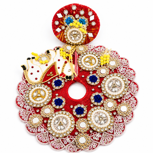 Designer Laddu Gopal Poshak – Royal Red