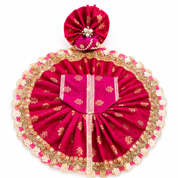 Designer Laddu Gopal Poshak – Royal Magenta Pink
