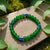 Green Evil Eye Bracelet – Protective Charm with Comfortable Fit
