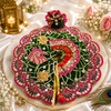 Designer Laddu Gopal Poshak – Emerald Green & Rani Pink