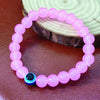 Pink Evil Eye Bracelet – Stylish Protection with Elegant Beads