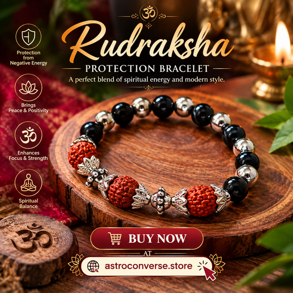 Rudraksha Bracelet – Spiritual Balance with Black Beads