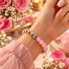 Money & Love Combo Attraction Bracelet – Rose Quartz & Pyrite Balance